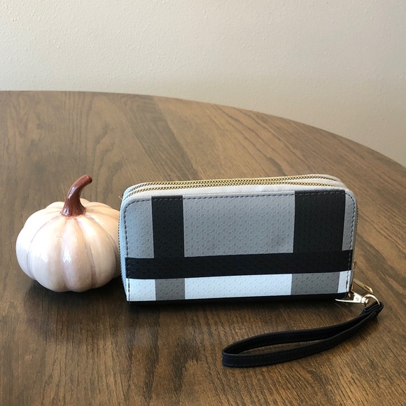 Handbags - Stylish Black and Gray Wallet